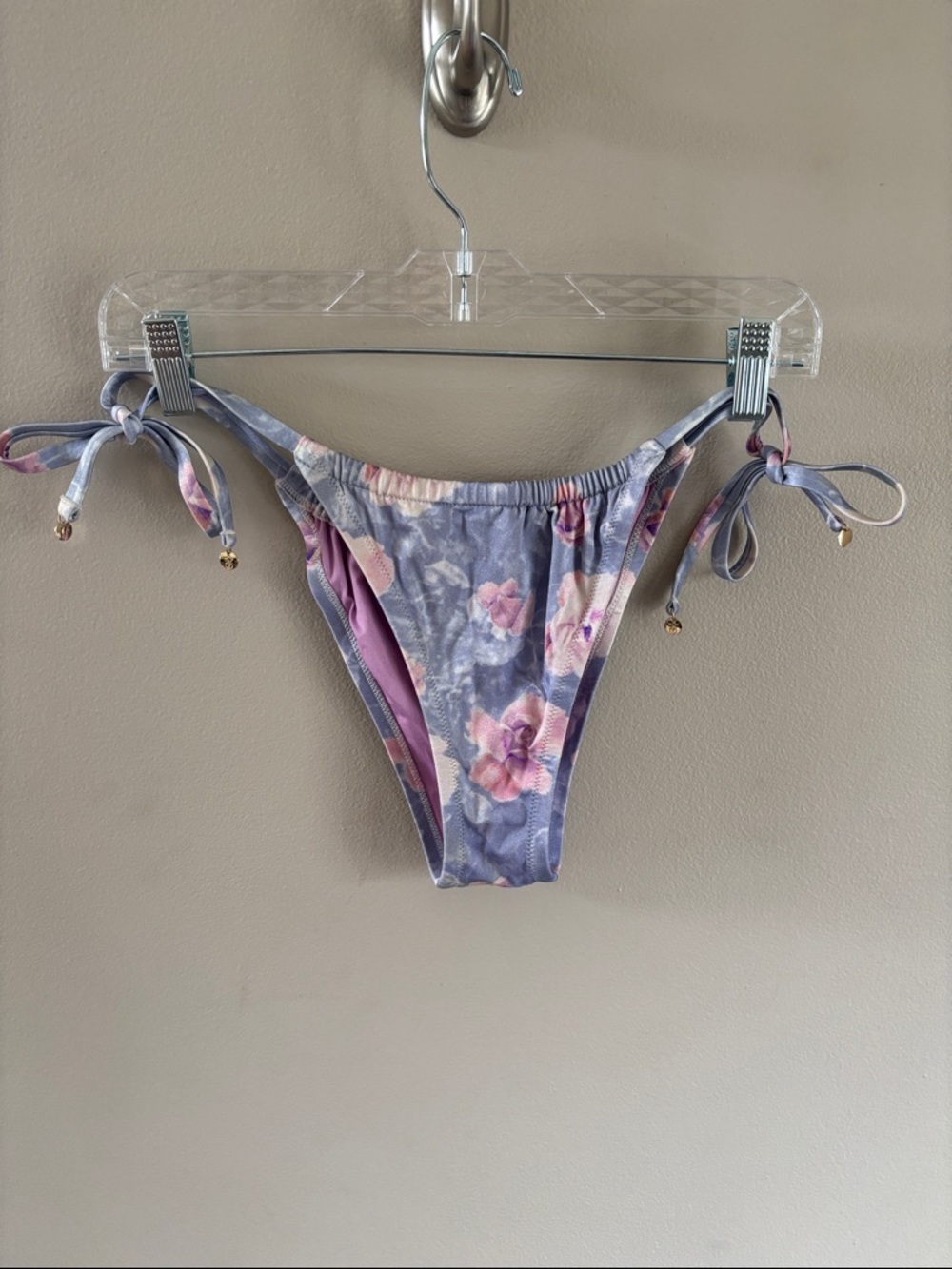 Victoria’s Secret floral side tie bikini bottom
